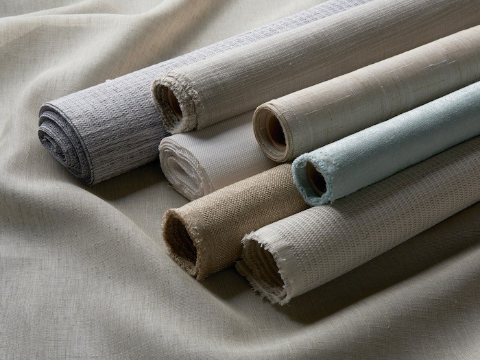 Rolls of fabric